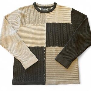 American Vintage Women's Crewneck Sweater - Beige and Olive